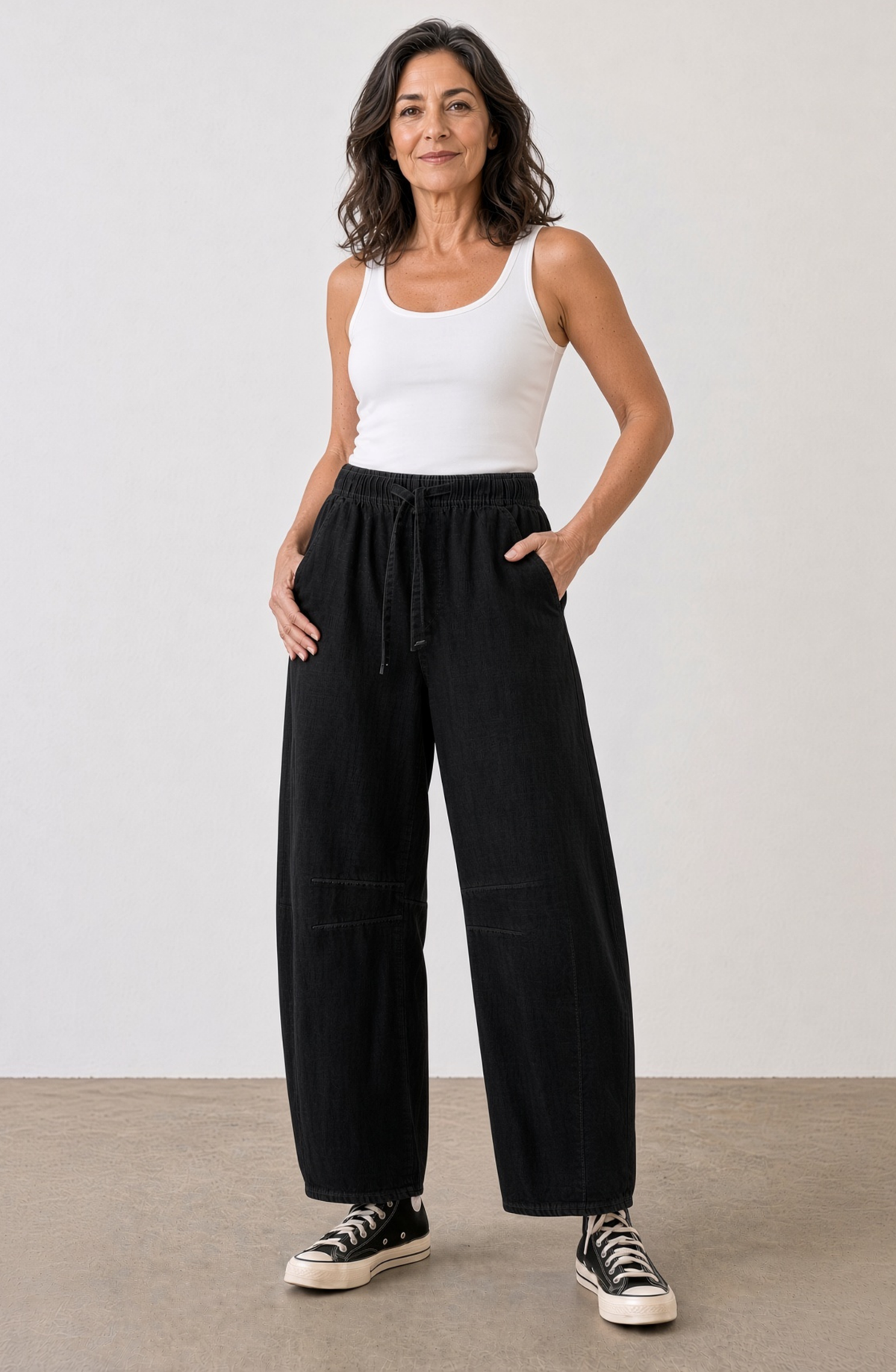 Pantalón Sofia Denim — Barrel fit de cintura alta