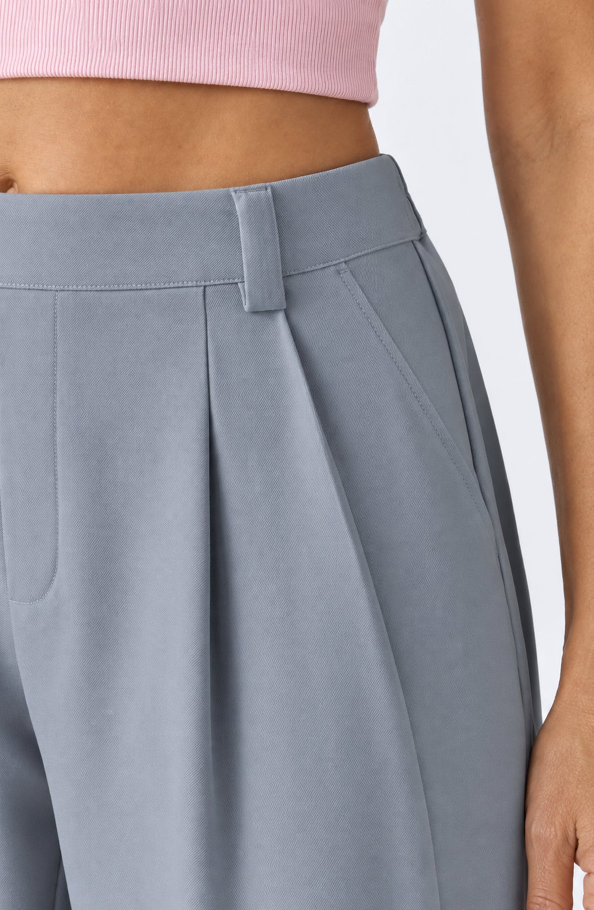 Amelia™ – Pantalón Barrel de Cintura Alta