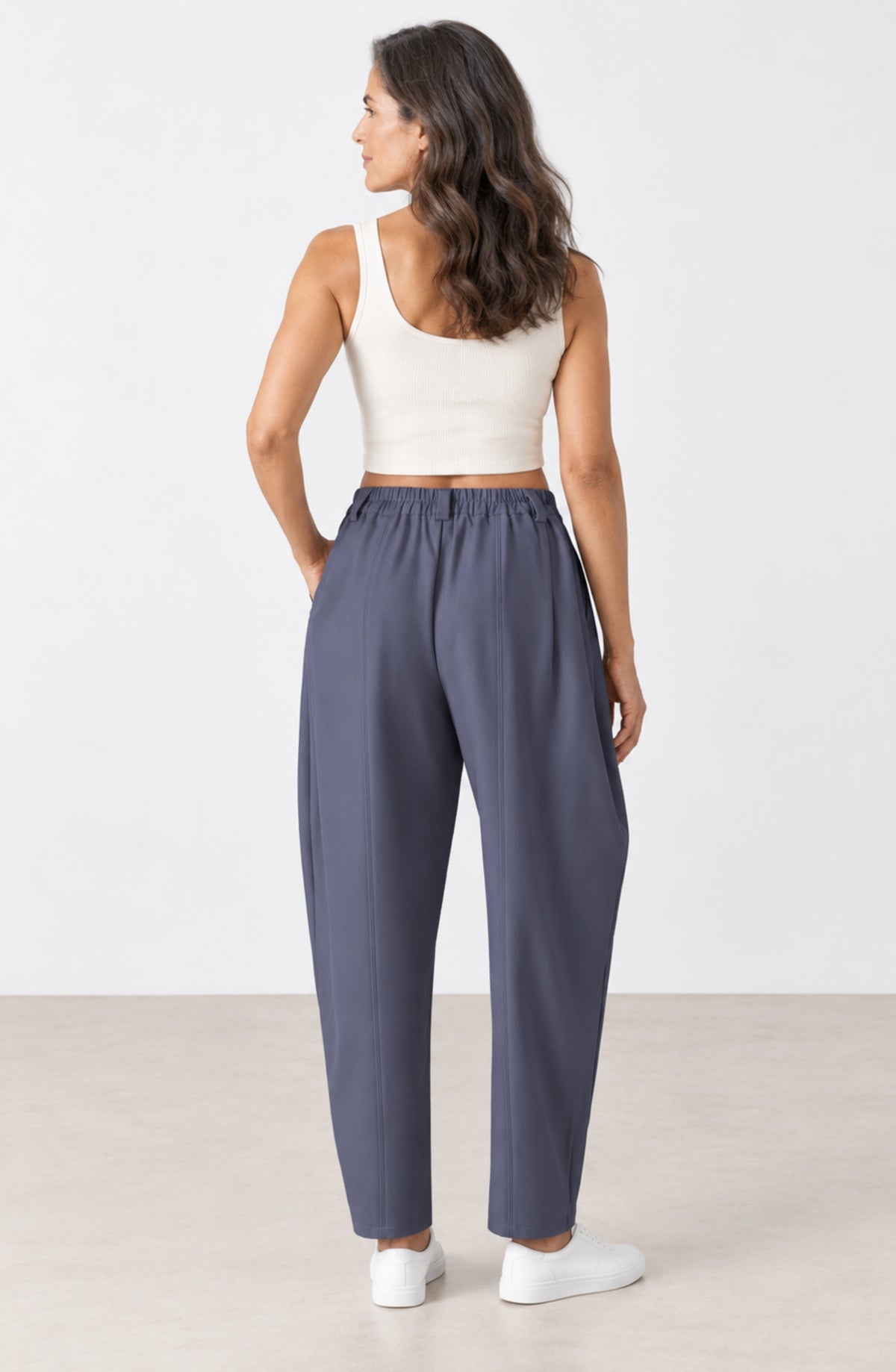 Amelia™ – Pantalón Barrel de Cintura Alta