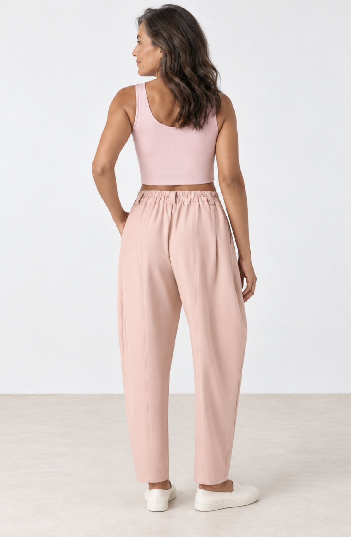 Amelia™ – Pantalón Barrel de Cintura Alta