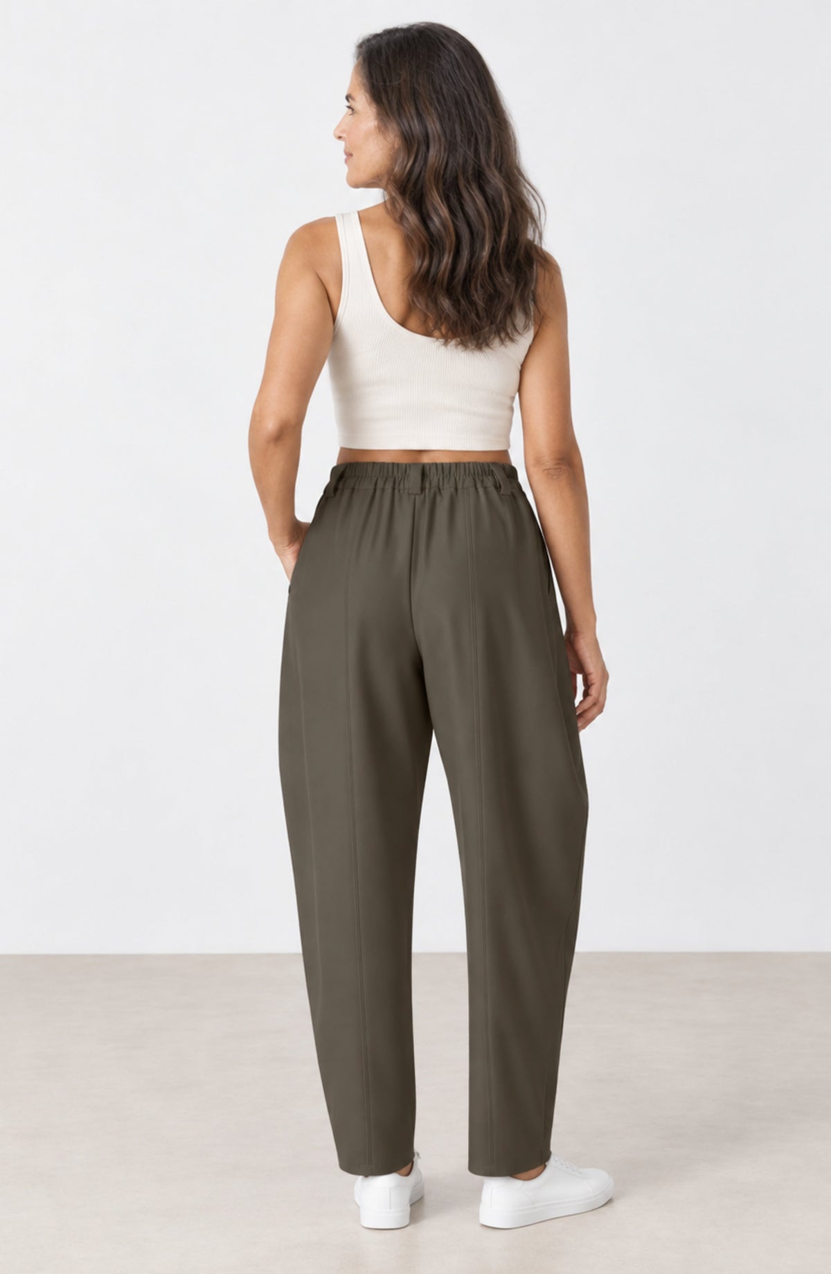 Amelia™ – Pantalón Barrel de Cintura Alta